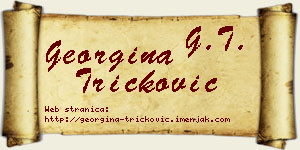 Georgina Tričković vizit kartica